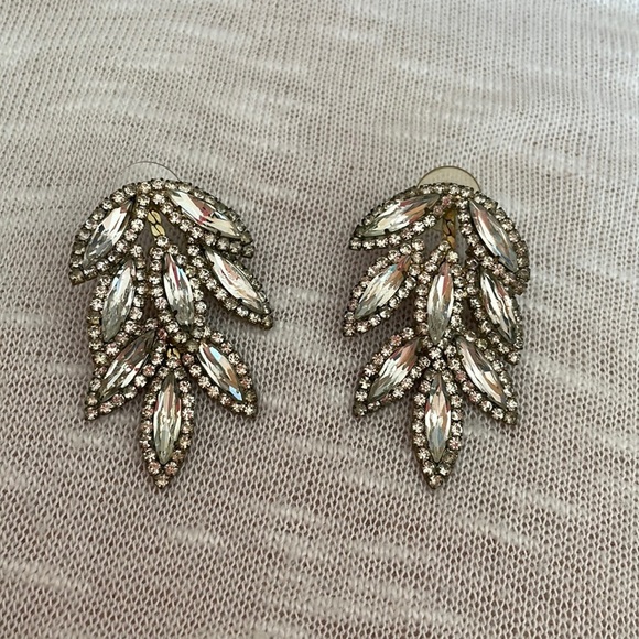 Source Unknown Jewelry - Silver Leaf Style Earrings